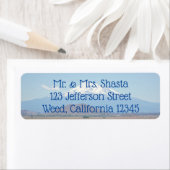 Mount Shasta California Photo Etiket (Insitu)