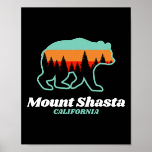 Mount Shasta California Skiën Snowboarding Beer Poster