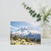 Mount Shasta California Snow Top Briefkaart (Staand voorkant)