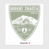 Mount Shasta California Sticker (Vel)