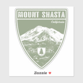 Mount Shasta California Sticker