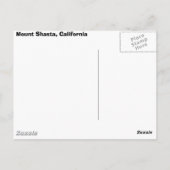 Mount Shasta, Californië Briefkaart (Achterkant)