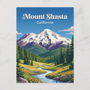 Mount Shasta Californië Briefkaart