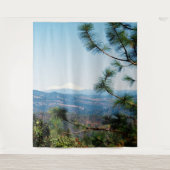 Mount Shasta door de bomen...... Wandkleed (Voorkant)