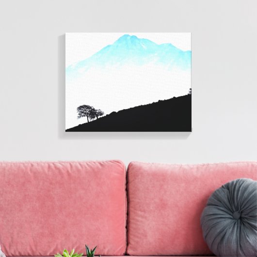 MOUNT SHASTA (DRIJVENDE BERG) CANVAS AFDRUK (Insitu (Woonkamer))