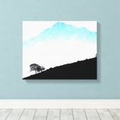 MOUNT SHASTA (DRIJVENDE BERG) CANVAS AFDRUK (Insitu (Houten vloer))