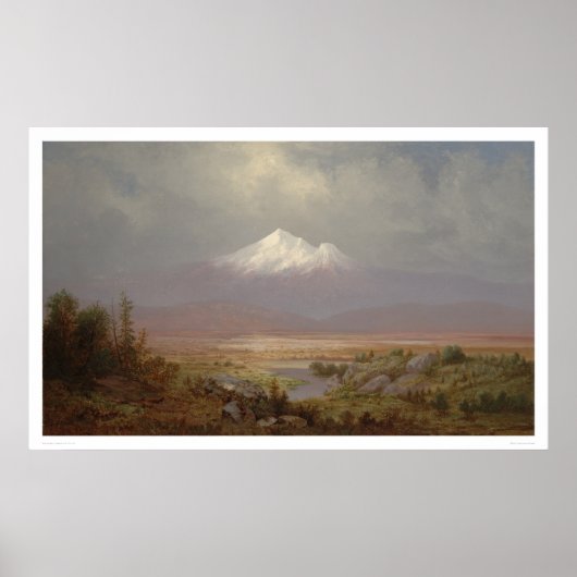 Mount Shasta en Shastina Lake (1151) Poster (Voorkant)