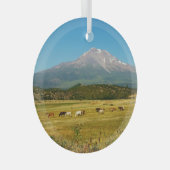 Mount Shasta Horse Herd Glas Ornament (Voorkant Rechts)