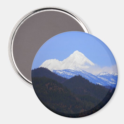 Mount Shasta in de lente..... Magneet (Voorkant / Achterkant)