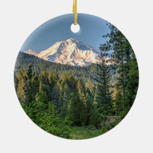 MOUNT SHASTA KERAMISCH ORNAMENT (Achterkant)