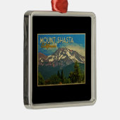 Mount Shasta  Metalen Ornament (Rechts)