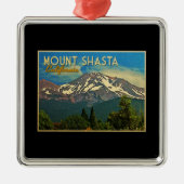 Mount Shasta  Metalen Ornament (Voorkant)