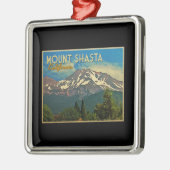 Mount Shasta  Metalen Ornament (Links)
