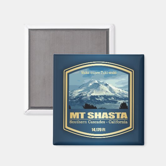Mount Shasta (PF) Magneet (Voorkant / Achterkant)