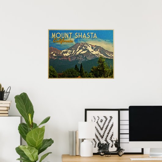 Mount Shasta  Poster (Thuiskantoor)