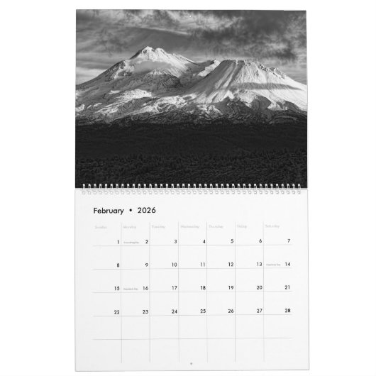 MOUNT SHASTA-UITZICHTEN #3 KALENDER (Feb 2026)