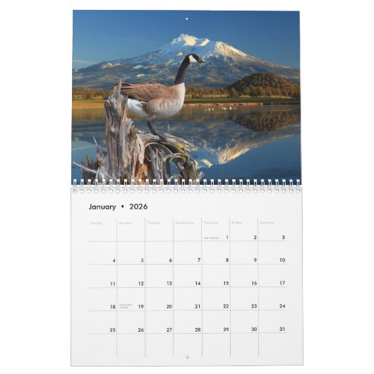 MOUNT SHASTA-UITZICHTEN #4 CALENDAR KALENDER (Jan 2026)