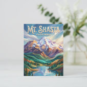 Mount Shasta USA Briefkaart (Staand voorkant)