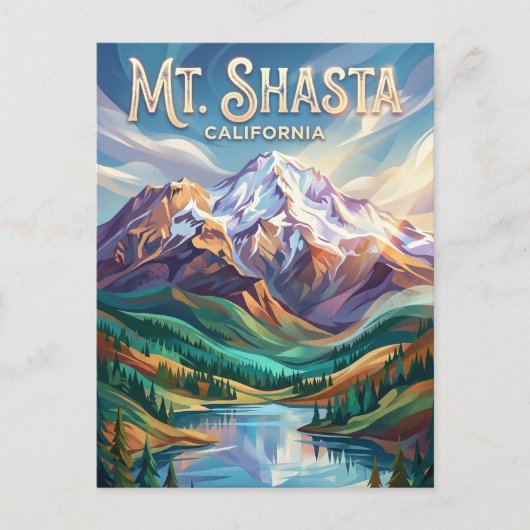 Mount Shasta USA Briefkaart (Voorkant)