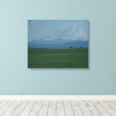 Mount Shasta Weerbarstige Bruid 2 Canvas Afdruk (Insitu (Houten vloer))