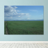 Mount Shasta Weerbarstige Bruid 3 Canvas Afdruk (Insitu (Houten vloer))