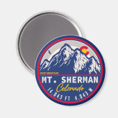 Mount Sherman Colorado - 14 ers viertienerwandelen Magneet (Voorkant / Achterkant)