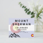 Mount Sherman Colorado 14ers  Mountain Briefkaart (Staand voorkant)