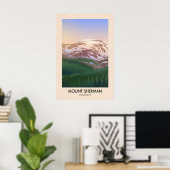 Mount Sherman Colorado USA Reisposter Poster (Thuiskantoor)