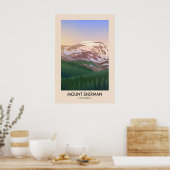Mount Sherman Colorado USA Reisposter Poster (Keuken)