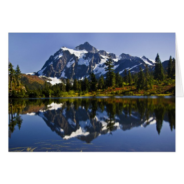 Mount Shuksan kaart (Voorkant Horizontaal)
