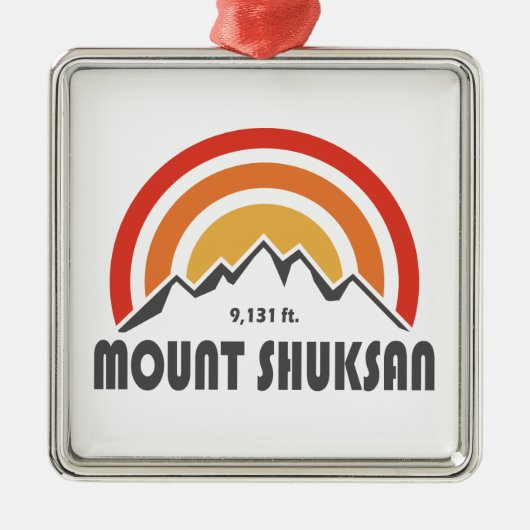 Mount Shuksan Metalen Ornament (Voorkant)