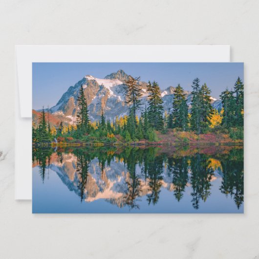 Mount Shuksan weerspiegeld in Reflection Lake Bedankkaart (Voorkant)