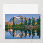Mount Shuksan weerspiegeld in Reflection Lake Bedankkaart (Voorkant / Achterkant)