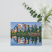 Mount Shuksan weerspiegeld in Reflection Lake Briefkaart (Staand voorkant)