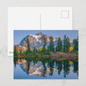 Mount Shuksan weerspiegeld in Reflection Lake Briefkaart (Voorkant / Achterkant)
