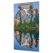 Mount Shuksan weerspiegeld in Reflection Lake Klembord (Links)