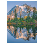 Mount Shuksan weerspiegeld in Reflection Lake Klembord (Achterkant)