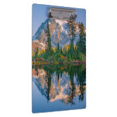 Mount Shuksan weerspiegeld in Reflection Lake Klembord (Rechts)