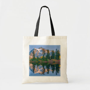Mount Shuksan weerspiegeld in Reflection Lake Tote Bag