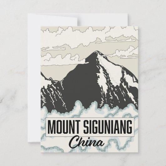 Mount Siguniang China (Voorkant)