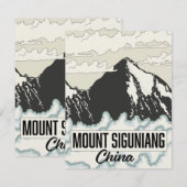 Mount Siguniang China (Voorkant / Achterkant)