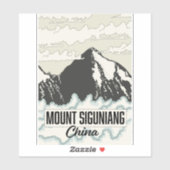 Mount Siguniang China Sticker (Vel)