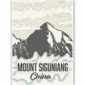 Mount Siguniang China Sticker (Voorkant)