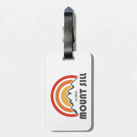 Mount Sill California Bagagelabel (Achterkant verticaal)