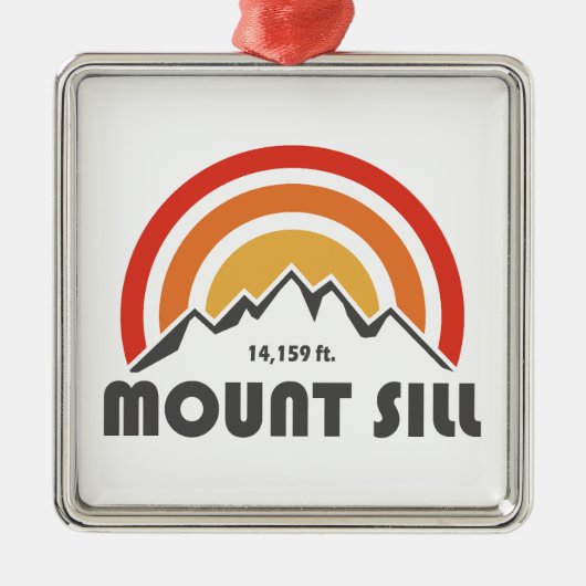 Mount Sill California Metalen Ornament (Voorkant)