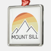 Mount Sill California Retro Metalen Ornament (Links)
