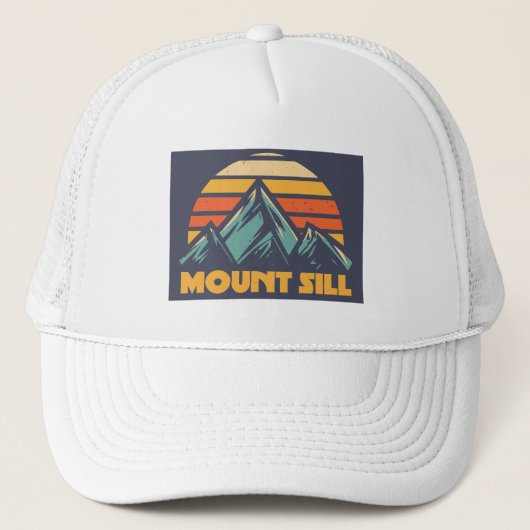 Mount Sill California Retro Turquoise Trucker Pet (Voorkant)