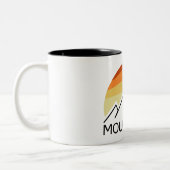 Mount Sill California Retro Tweekleurige Koffiemok (Links)