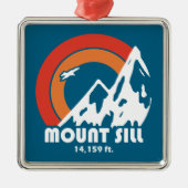 Mount Sill California Sun Eagle Metalen Ornament (Voorkant)