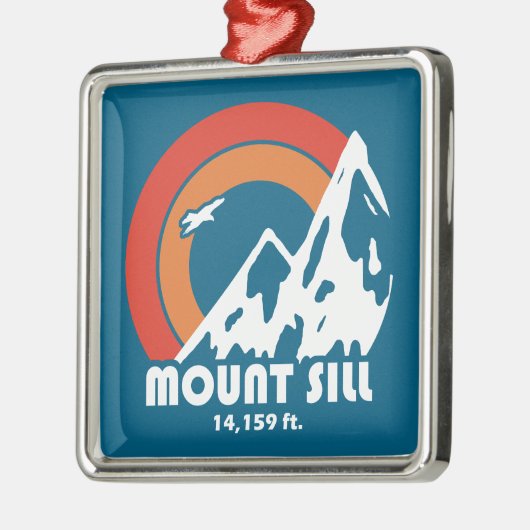 Mount Sill California Sun Eagle Metalen Ornament (Links)